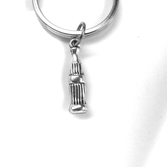 Miniature Soda Pop Bottle Drink Pop Bottle Soda Lovers Gift Keyring Keychain - Picture 2 of 2